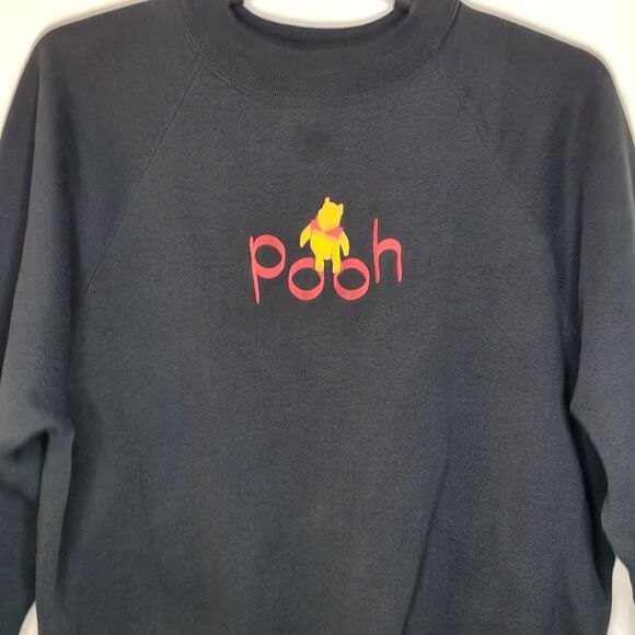 Vintage 80s Winnie The Pooh Embroidered Crewneck Sweater Size Large - Picture 2 of 8